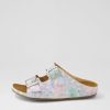 Shoes ZIERA | Maella Xw Pastel Metal Leather Slides