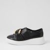 Shoes DJANGO & JULIETTE | Yolla Black White Leather Sneakers