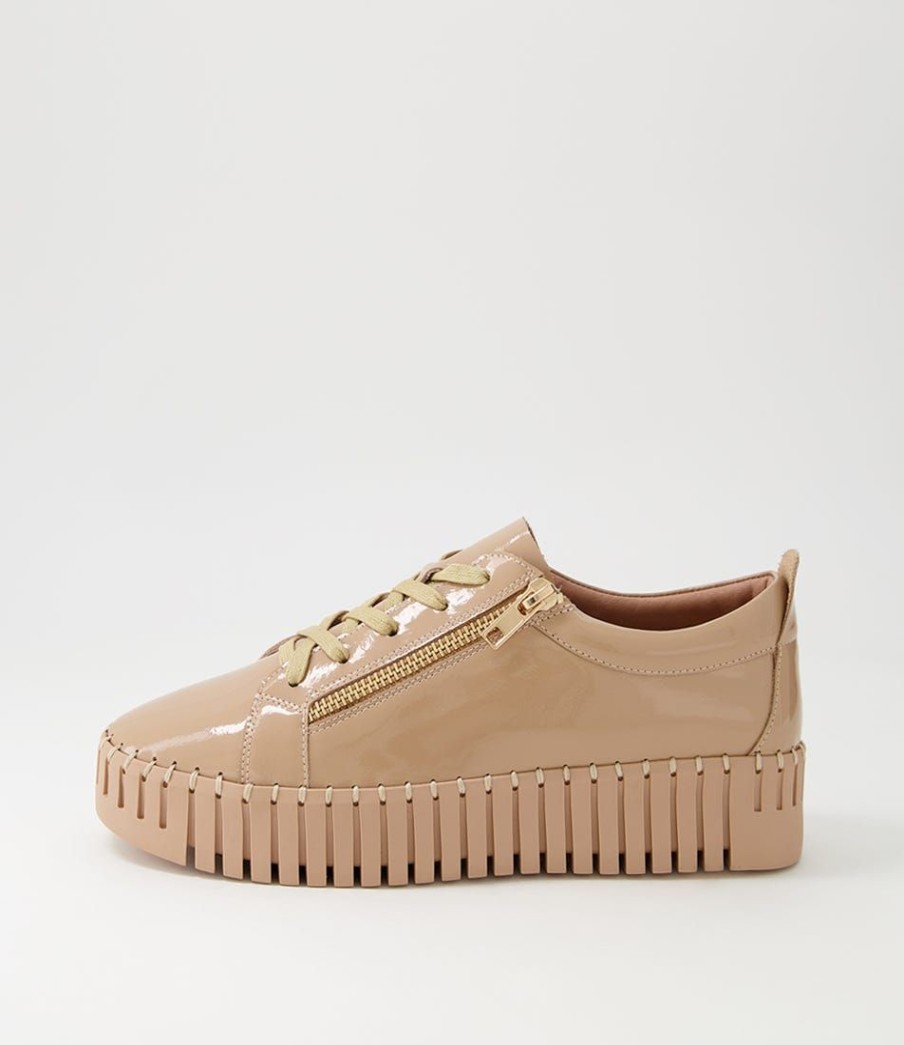 Shoes DJANGO & JULIETTE | Bump Cafe Patent Leather Sneakers