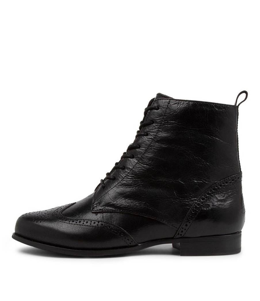 Shoes ZIERA | Thron Xf Black Leather Ankle Boots