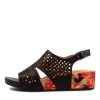 Shoes ZIERA | Mateen W Black Leather Sandals