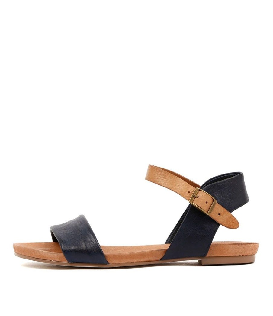 Shoes DJANGO & JULIETTE | Jinnit Navy Tan Leather