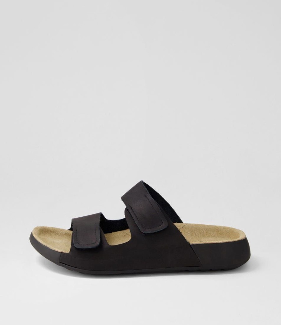 Shoes ZIERA | Yava W Black Leather Slides