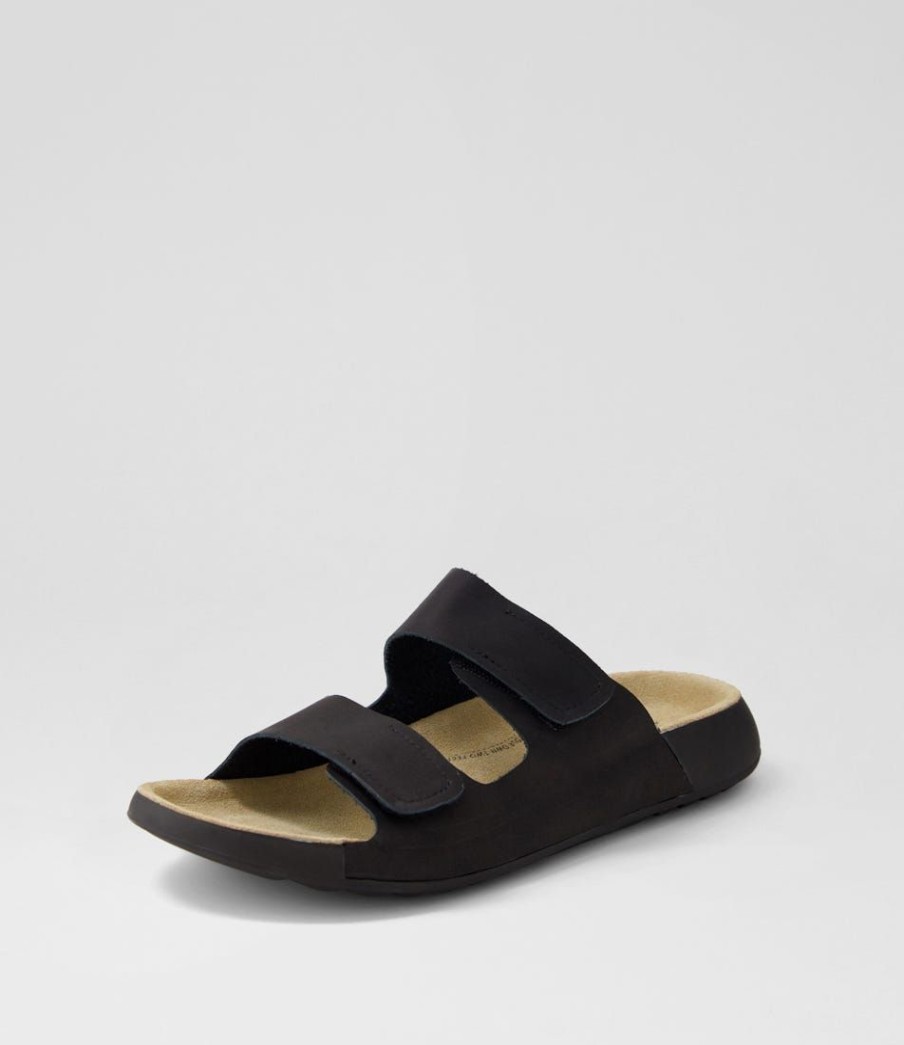 Shoes ZIERA | Yava W Black Leather Slides