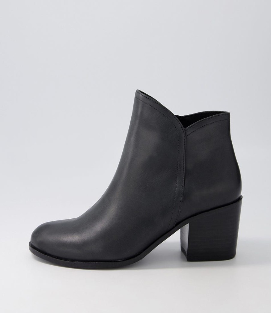 Shoes ZIERA | Luben W Black Leather Ankle Boots