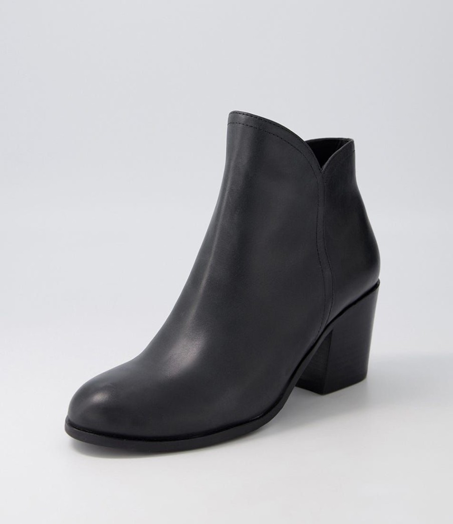 Shoes ZIERA | Luben W Black Leather Ankle Boots