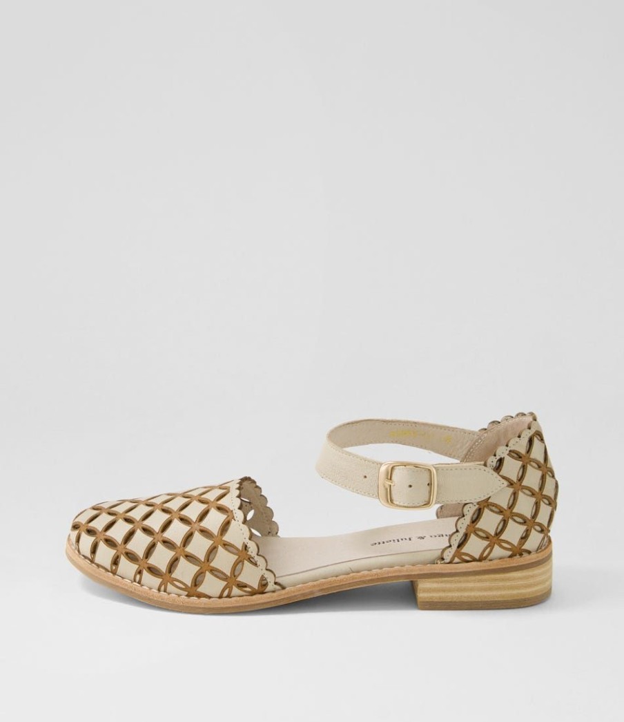 Shoes DJANGO & JULIETTE | Ashby Almond Tan Leather Flat Shoes