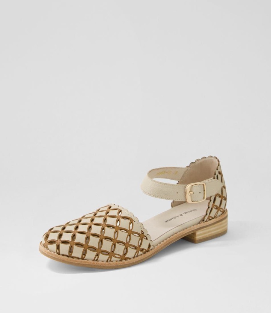 Shoes DJANGO & JULIETTE | Ashby Almond Tan Leather Flat Shoes