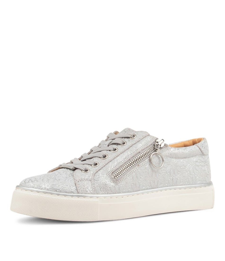 Shoes ZIERA | Pamela Xf Silver Daisy Multi Sneakers