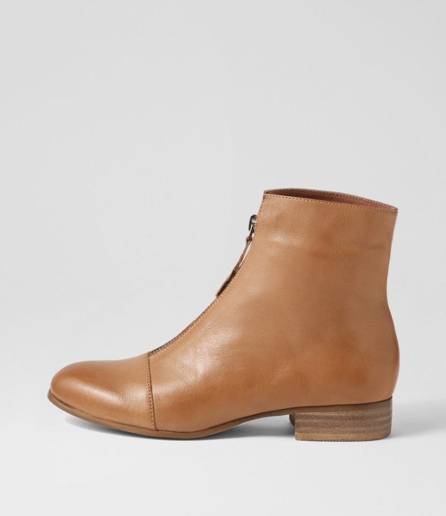 Shoes DJANGO & JULIETTE | Funda Cognac Leather Ankle Boots