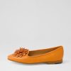 Shoes DJANGO & JULIETTE | Unions Bright Orange Leather Loafers