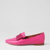 Shoes TOP END | Sanne Fuchsia Jewels Leather Loafers