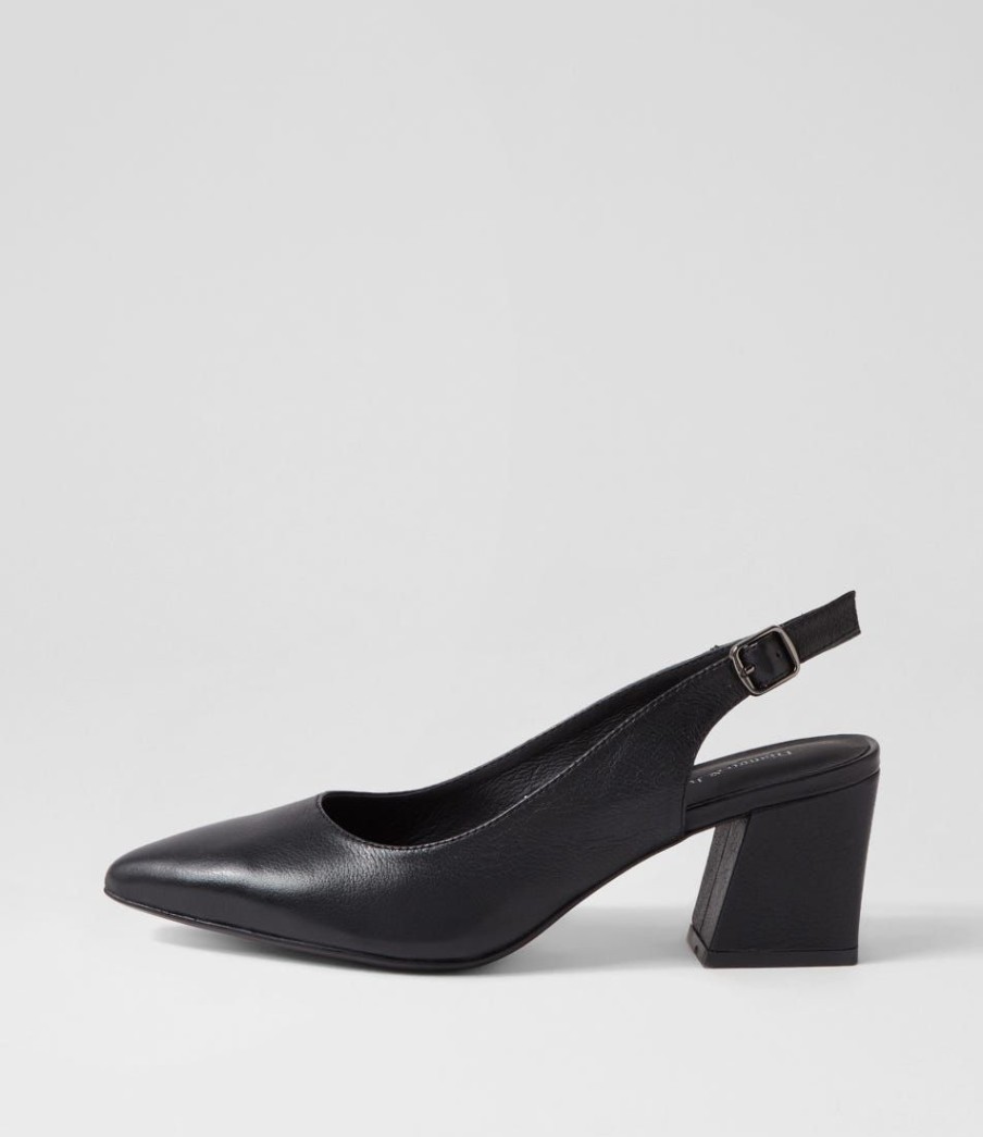 Shoes DJANGO & JULIETTE | Malia Black Leather Heels