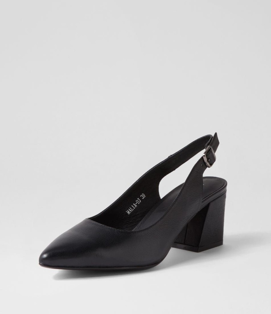 Shoes DJANGO & JULIETTE | Malia Black Leather Heels