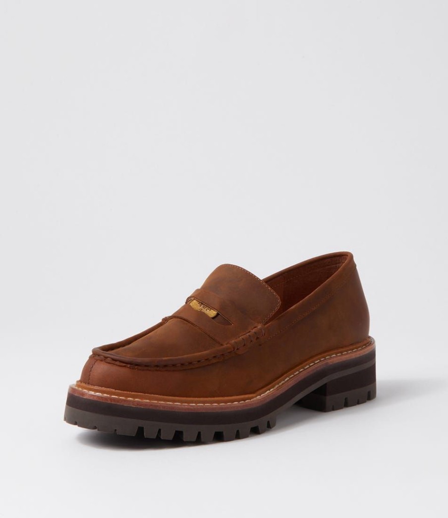 Shoes DJANGO & JULIETTE | Finola Crazyhorse Leather Loafers