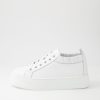 Shoes DJANGO & JULIETTE | Sulie White White Leather Sneakers