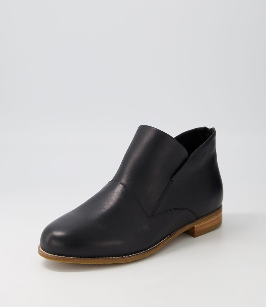 Shoes ZIERA | Thiem Xf Black Leather Ankle Boots