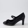 Shoes DJANGO & JULIETTE | Tinar Black Patent Suede Heels