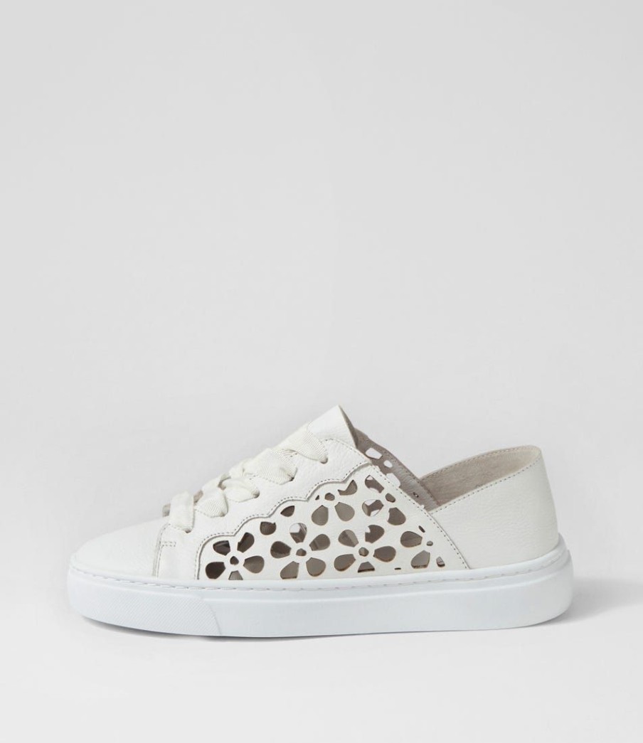 Shoes MOLLINI | Oflora White Leather Sneakers