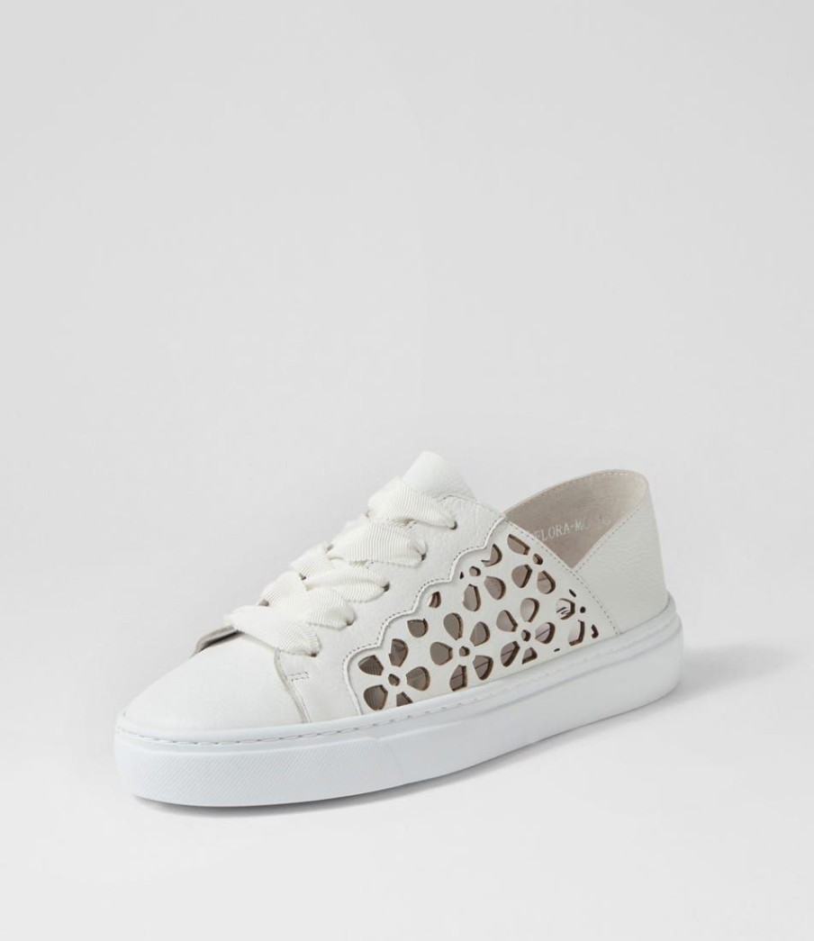 Shoes MOLLINI | Oflora White Leather Sneakers