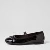 Shoes MOLLINI | Bow Black Patent Leather Ballet Flats