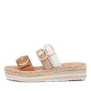 Shoes DJANGO & JULIETTE | Abbas Dark Tan Multi Slides