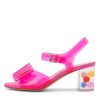 Shoes DJANGO & JULIETTE | Sadayo Fuchsia Bubble Vinylite Heel Sandals