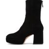 Shoes MOLLINI | Olivia Black Suede Ankle Boots