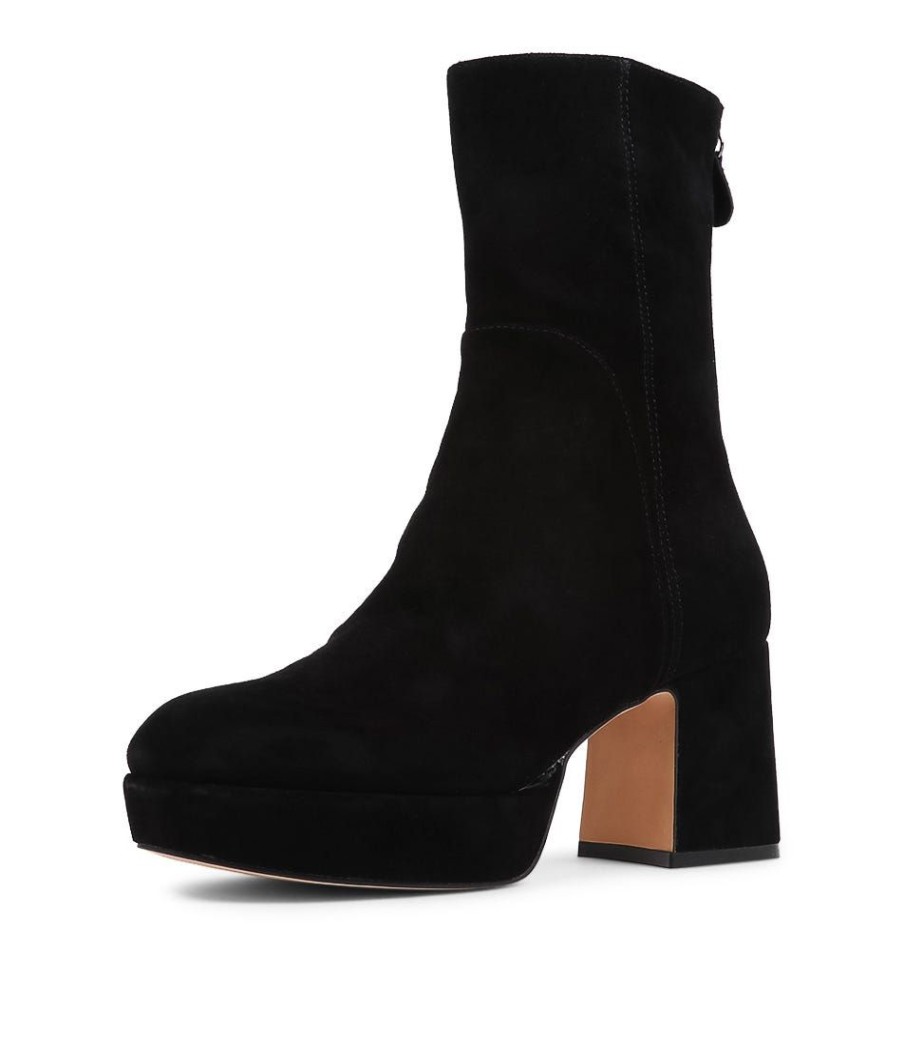 Shoes MOLLINI | Olivia Black Suede Ankle Boots