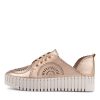 Shoes DJANGO & JULIETTE | Bafia Pale Rose Gold Leather Sneakers Ws