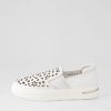 Shoes DJANGO & JULIETTE | Willett White Leather Elastic Sneakers