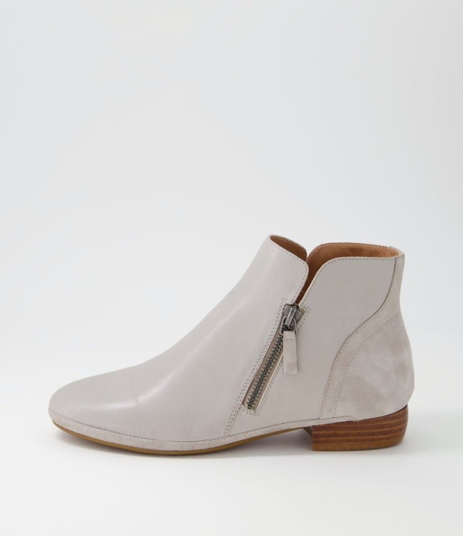 Shoes DIANA FERRARI | Ronele Dark Stone Leather Suede Ankle Boots