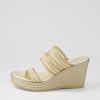 Shoes DJANGO & JULIETTE | Enrica Gold Vinylite Sandals