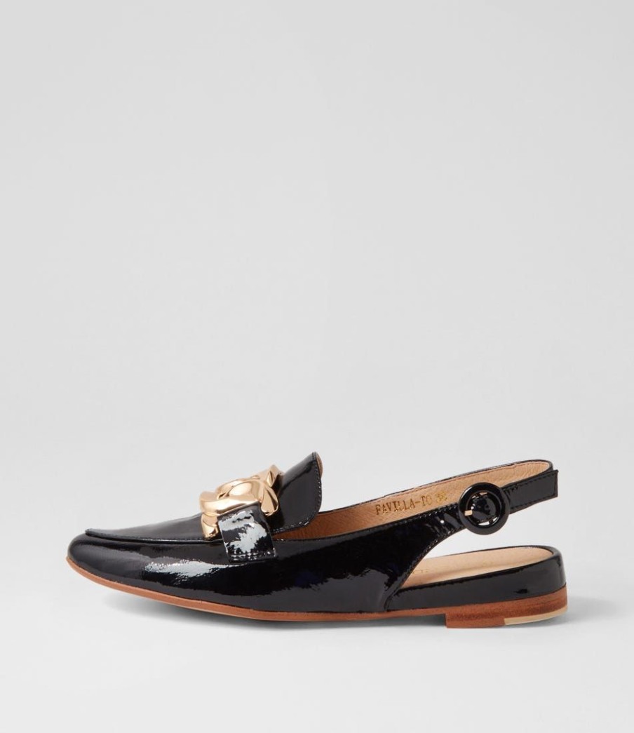 Shoes TOP END | Favilla Black Patent Leather Loafers