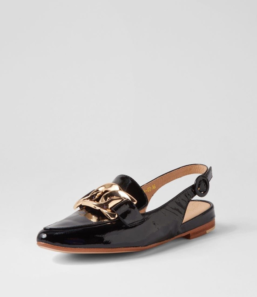 Shoes TOP END | Favilla Black Patent Leather Loafers