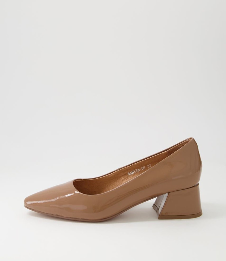 Shoes DIANA FERRARI | Wanita Caramel Patent Leather Heels