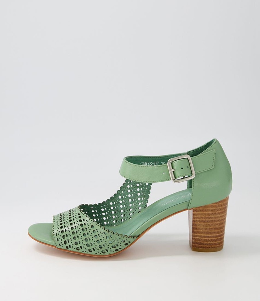 Shoes DJANGO & JULIETTE | Carys Sage Leather Sandals