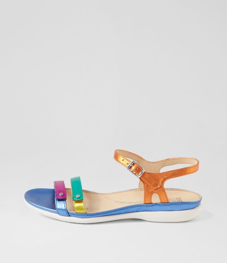 Shoes ZIERA | Breeze W Vibrant Multi Leather Sandals