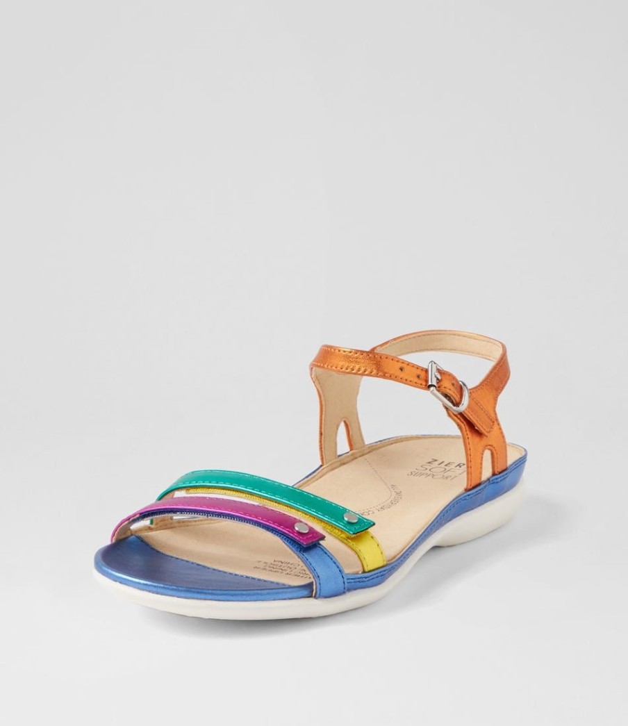 Shoes ZIERA | Breeze W Vibrant Multi Leather Sandals