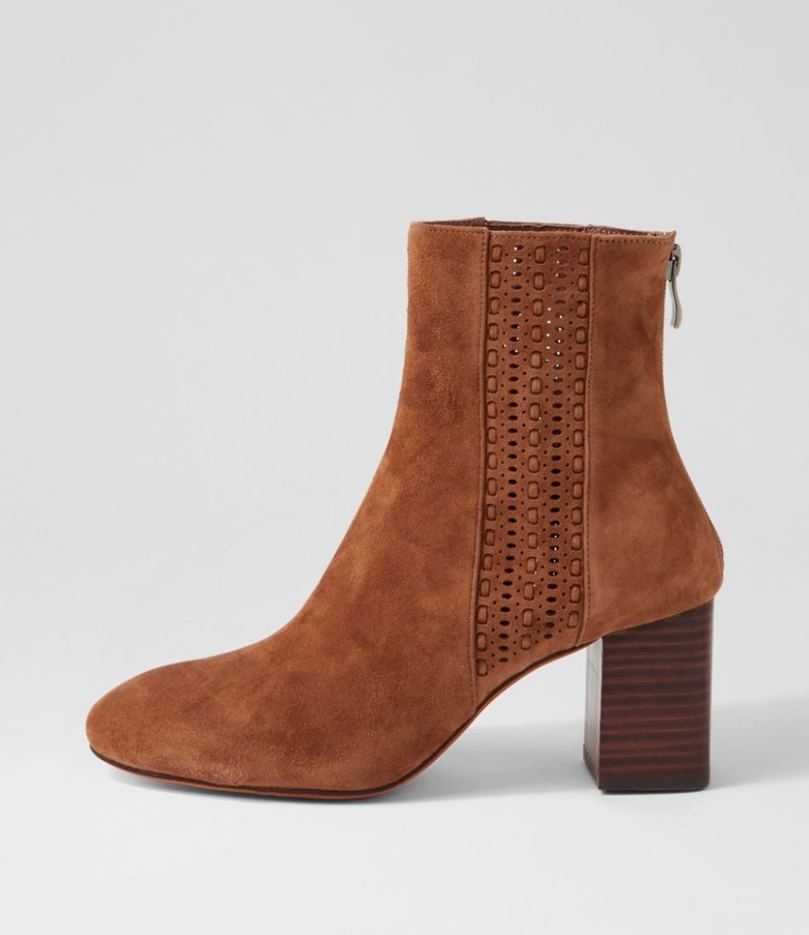 Shoes MOLLINI | Starz Choc Suede Ankle Boots