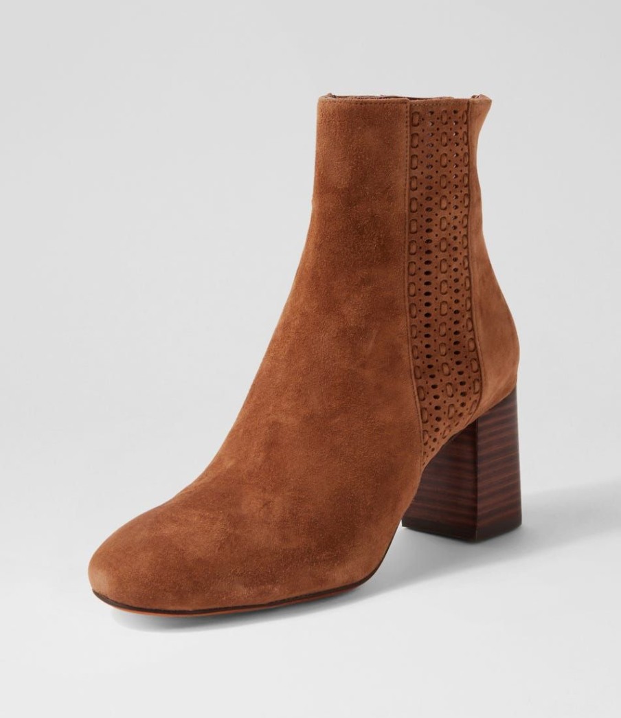 Shoes MOLLINI | Starz Choc Suede Ankle Boots