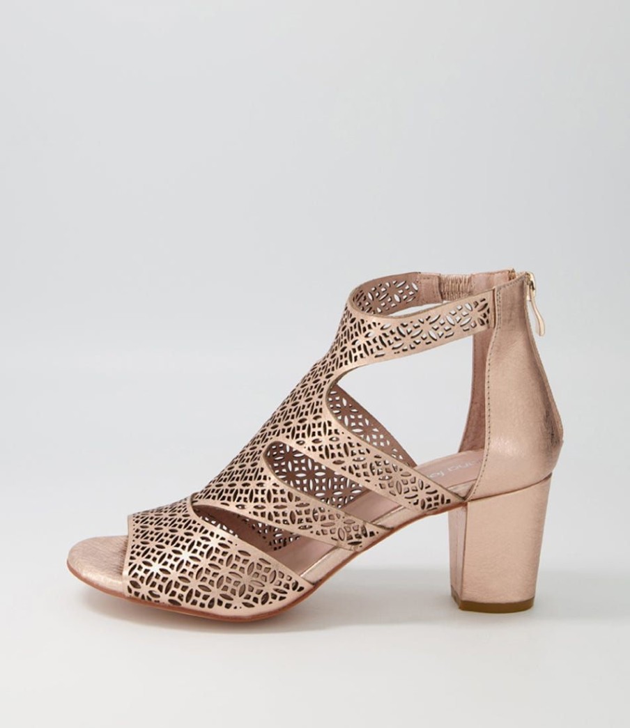 Shoes DIANA FERRARI | Callme Rose Wash Metallic Leather Sandals