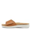 Shoes ZIERA | Barlad Xw Tan Leather Slides Ws