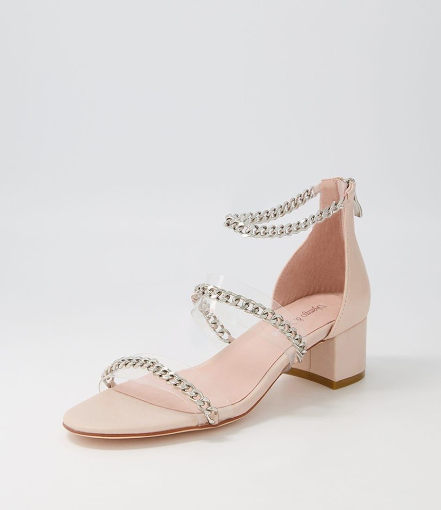 Shoes DJANGO & JULIETTE | Adina Clear Nude Vinylite Leather Sandals