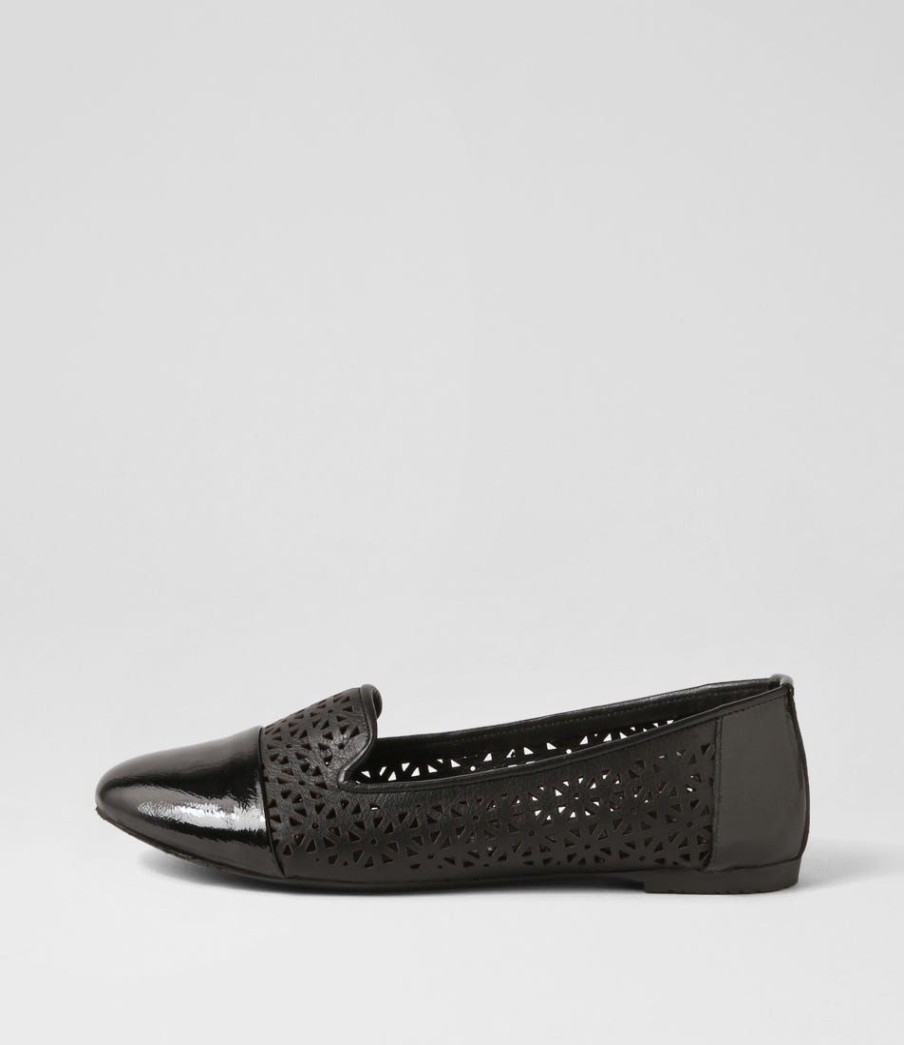 Shoes DIANA FERRARI | Sory Black Patent Leather Loafers