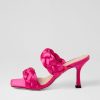 Shoes MOLLINI | Wola Magenta Satin Mules