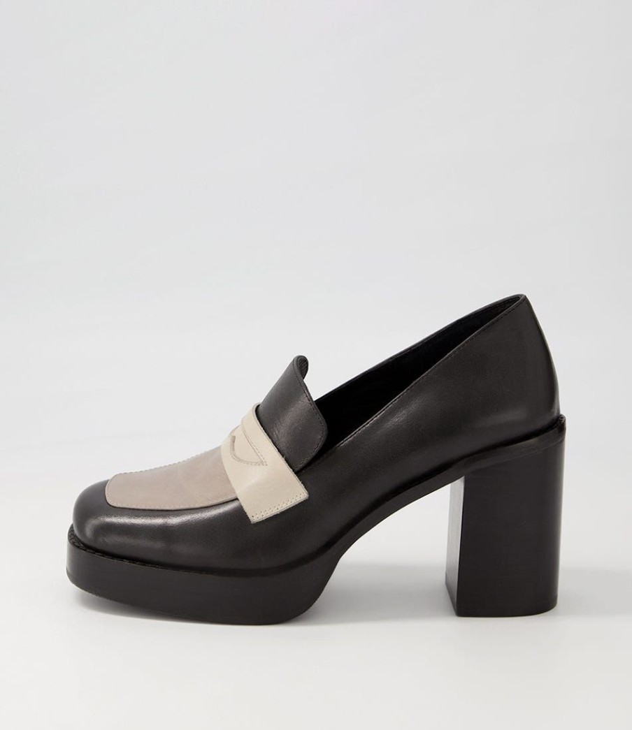 Shoes TOP END | Danyela Black Multi Leather Heels