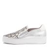 Shoes DJANGO & JULIETTE | Linden Silver Leather Sneakers Ws