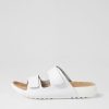 Shoes ZIERA | Yava W White Leather Slides