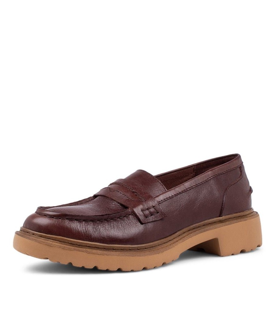 Shoes DJANGO & JULIETTE | Benicio Choc Leather Loafers